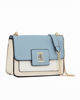 Immagine di JUST GOLF - Borsa celeste e beige con tracolla scorrevole