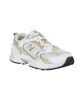 Immagine di NEW BALANCE 530 - Sneaker da donna bianca, grigia e oro con intersuola ABZORB - MR530RD