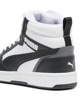 Immagine di PUMA - Sneaker alta da ragazzo bianca e nera con lacci, numerata 36/39 - REBOUND V6 MID JR