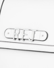 Immagine di RIFLE - Zaino bianco con tre scomparti interni e lettere logo scorrevoli sulla patta