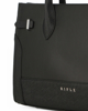 Immagine di RIFLE - Borsa due manici nera con tasca posteriore e tracolla removibile