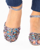 Immagine di MISS GLOBO - Sandalo blu con pietre colorate