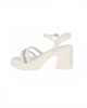 Immagine di TATOO - Sandalo bianco con strass tacco 8cm