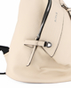 Immagine di RIFLE - Zaino beige con zip centrale e pulsante a chiusura