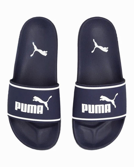 Immagine di PUMA LEADCAT 2.0 PS - Ciabatta blu e bianca con interno fascia in spugna, numerata 35,5/39