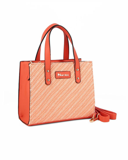 Immagine di MISS GLOBO - Pochette glitterata oro con filo di strass sulla patta