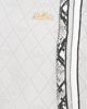 Immagine di MISS GLOBO - Borsa due manici bianca con parte frontale trapuntata e loggata, dettaglio cinturini in cocco e pitonato
