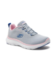 Immagine di SKECHERS - FLEX APPEAL 5.0 MEMORY FOAM - Sneakers grigia con dettagli blu e rosa