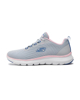 Immagine di SKECHERS - FLEX APPEAL 5.0 MEMORY FOAM - Sneakers grigia con dettagli blu e rosa