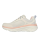 Immagine di SKECHERS - RELAXED FIT D'LUX WALKER 2.0 - Sneakers beige da donna con dettagli rosa e blu