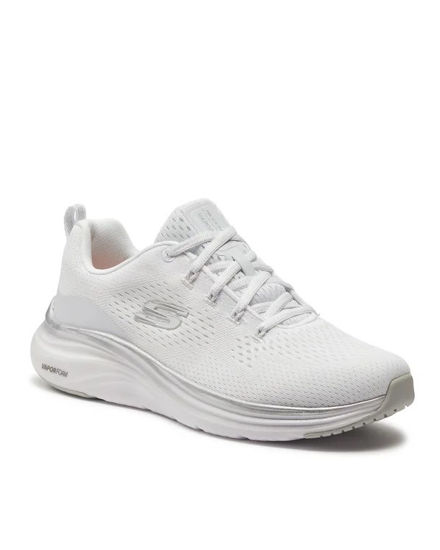 Immagine di SKECHERS - VAPOR FOAM MIDNIGHT GLIMMER - Sneakers bianca da donna con dettagli argento