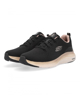 Immagine di SKECHERS - VAPOR FOAM MIDNIGHT GLIMMER - Sneakers nera da donna con dettagli oro