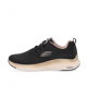 Immagine di SKECHERS - VAPOR FOAM MIDNIGHT GLIMMER - Sneakers nera da donna con dettagli oro