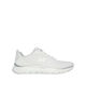 Immagine di SKECHERS - FLEX APPEAL 5.0 UPTAKE MEMORY FOAM - Sneakes donna bianca con dettagli argento e soletta in memory foam