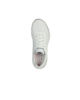 Immagine di SKECHERS - FLEX APPEAL 5.0 UPTAKE MEMORY FOAM - Sneakes donna bianca con dettagli argento e soletta in memory foam