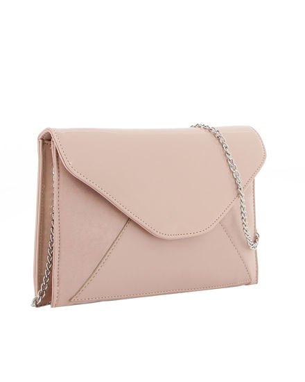 Immagine di TATOO - Pochette nude multimateriale con patta, MADE IN ITALY
