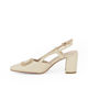 Immagine di MISS GLOBO - Slingback oro con accessorio sulla punta tacco 7cm con memory foam