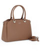 Immagine di DAVID JONES - Borsa due manici camel con tre scomparti principali e tracolla removibile