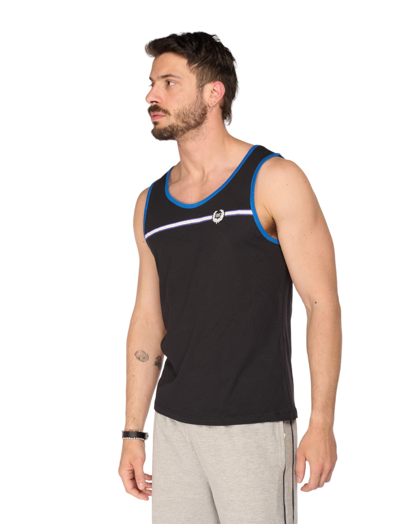 Nottingham 6 Pezzi Canottiera Uomo Spalla Larga VL6100B-VL6100X in Cotone Jersey (Bianco, 3/S