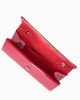 Immagine di MISS GLOBO - Pochette rossa in vernice con patta taglio diagonale