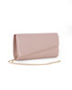 Immagine di MISS GLOBO - Pochette nude in vernice con patta taglio diagonale