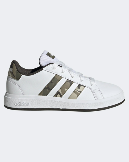 Immagine di ADIDAS - Scarpa GRAND COURT 2.0 bianca con bande camouflage numerata  36/40 - IF3669