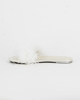 Immagine di MISS GLOBO SPOSA - Ciabatta bianca con piume e sottopiede in MEMORY FOAM