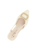 Immagine di MISS GLOBO - Ballerina slingback beige con accessorio sulla punta e sottopiede in MEMORY SOFT, tacco 2,5CM