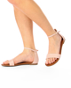 Immagine di GLOBO ROSA - Sandalo nude con cinturino alla caviglia e sottopiede in memory foam