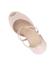 Immagine di MISS GLOBO - Pumps open toe nude con incrocio davanti e sottopiede in VERA PELLE memory foam, tacco 13CM