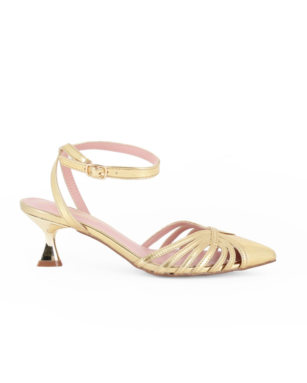 Immagine di MISS GLOBO - Slingback a punta oro, tacco 5CM