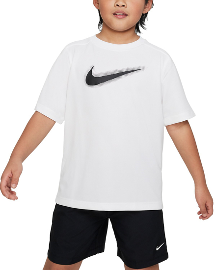 Immagine di NIKE - T-SHIRT MM DRI-FIT MULTI+ DA BAMBINO BIANCO - DX5386/101