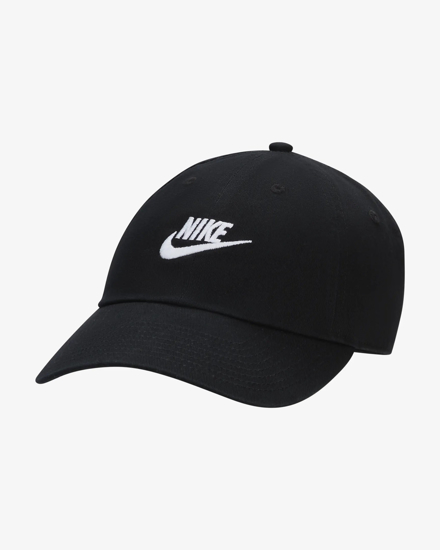 Immagine di NIKE - CAPPELLO CLUB CAP U CB FUT NERO CON LOGO BIANCO - FB5368/011