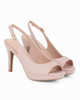 Immagine di MISS GLOBO - Pumps nude open toe con sottopiede in VERA PELLE, tacco 9,5CM