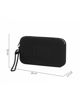 Immagine di RIFLE - Pochette in silicone nera con cerniera impermeabile