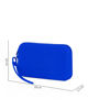 Immagine di RIFLE - Pochette in silicone blu con cerniera impermeabile