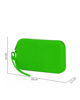 Immagine di RIFLE - Pochette in silicone verde con cerniera impermeabile