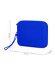Immagine di RIFLE - Pochette in silicone blu con cerniera impermeabile