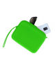 Immagine di RIFLE - Pochette in silicone verde con cerniera impermeabile