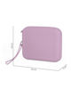 Immagine di RIFLE - Pochette in silicone lilla con cerniera impermeabile