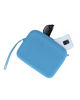 Immagine di RIFLE - Pochette in silicone celeste con cerniera impermeabile