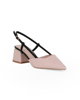 Immagine di MISS GLOBO - Slingback nude e nera con sottopiede in memory foam tacco 5CM