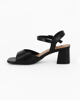 Immagine di LADY GLOBO - Sandalo nero con cinturino alla caviglia, calzata comoda tacco 5,5CM
