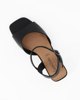 Immagine di LADY GLOBO - Sandalo nero con cinturino alla caviglia, calzata comoda tacco 5,5CM