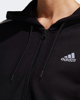 Immagine di ADIDAS - Felpa nera da donna con zip frontale e cappuccio - IC8781