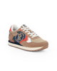 Immagine di RIFLE- Sneaker cuoio con path arancione