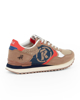 Immagine di RIFLE- Sneaker cuoio con path arancione