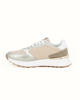 Immagine di RIFLE- Sneaker beige con inserti in platino