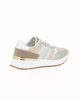 Immagine di RIFLE- Sneaker beige con inserti in platino