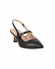 Immagine di  MISS GLOBO - Slingback nera con cinturino superiore, tacco 6CM, MADE IN ITALY